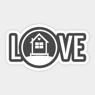 Love Tiny Houses Sticker